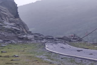 Gangotri national highway has been blocked due to a landslide