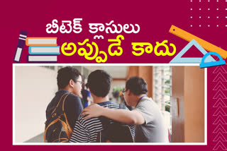 Academic timetable for engineering and pharmacy courses in telangana