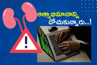 cyber frauds robbed 40 lakhs from couple who wanted to sell kidneys to pay the debt