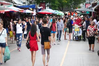 In crowded markets shopkeepers are causing a lot of trouble to passers by due to goods on the road