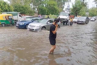 heavy rain waterlogging Chattarpur