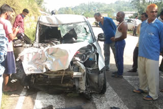 road accident on palasi bridge near baldwara