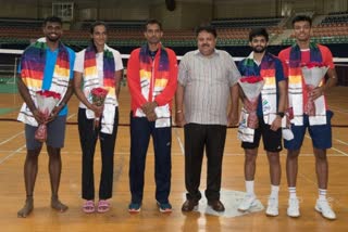 BAI General Secy interacts with Olympic-bound shuttlers