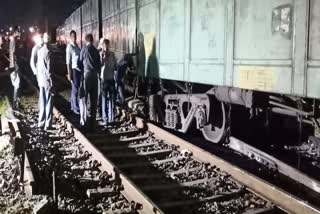 derailed freight train