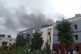 fire broke out in a building of IISER