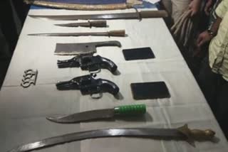 police-rescued-handmade-gun-with-sharp-weapon-from-a-mans-house-in-dhuburi