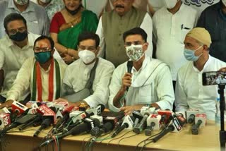 Sachin Pilot press conference, Sachin Pilot slips his tongue