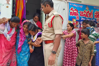 A husband attack  on wife in narasaraopeta