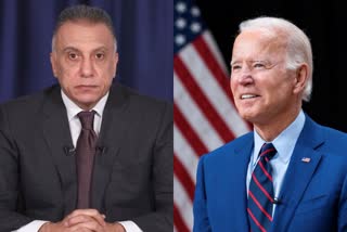 Iraqi Prime Minister Mustafa Al-Kadhimi  Biden to meet Iraqi Prime Minister  President Joe Biden  bilateral cooperation in US and Iraq  ബൈഡന്‍ ഇറാഖ് പ്രധാനമന്ത്രി വാര്‍ത്ത  ഇറാഖ് പ്രധാനമന്ത്രി ബൈഡന്‍ കൂടിക്കാഴ്‌ച വാര്‍ത്ത  ബൈഡന്‍ കാദിമി കൂടിക്കാഴ്‌ച വാര്‍ത്ത  അമേരിക്ക ഇറാഖ്  അമേരിക്ക ഇറാഖ് കൂടിക്കാഴ്‌ച വാര്‍ത്ത