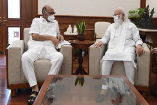 NCP chief Sharad Pawar meets PM Modi