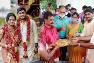 after wedding alappuzha news  bridegroom returns bride gold ornaments news  bridegroom alappuzha news  satheesh wedding alappuzha news  gold ornaments returns dowry news  സ്വർണാഭരണങ്ങൾ തിരികെ നൽകി കേരളം വാർത്ത  സ്വർണാഭരണം ആലപ്പുഴ വധു വാർത്ത  സതീഷ് സത്യൻ കേരളം സ്ത്രീധനം വാർത്ത  സ്വർണം വിവാഹത്തിന് ശേഷം തിരിച്ചുനൽകി വാർത്ത  സതീഷ് സത്യൻ ശ്രുതിരാജ് വിവാഹം വാർത്ത