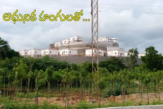 Yadadri temple reconstruction works, yadadri vvip suits constructions