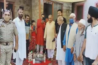 temple inauguration in baramulla, muslim and sikh also attend inauguration programme