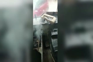 कोटा से श्योपुर वाली बस में लगी आग,Fire in Kota to Sheopur bus