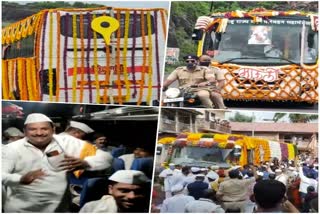 main palkhi has been departure for pandharpur from various places