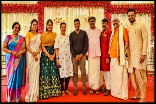 Actor Puneeth Rajkumar family visited Family Pack film shooting set