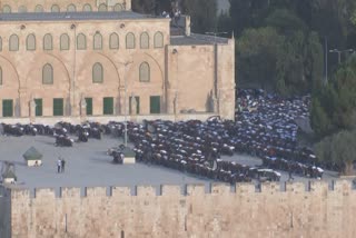 Eid prayer at Al Aqsa compound in Jerusalem