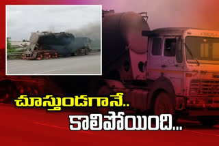 fire in lorry