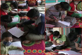 bdc-member-trilok-teaching-children-at-home-during-corona-period