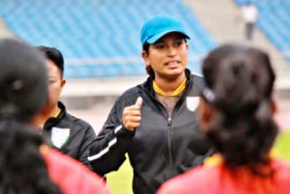 coach maymol rocky  football Team  भारतीय महिला फुटबॉल टीम  कोच मयमोल रॉकी  अखिल भारतीय फुटबॉल महासंघ  AIFF