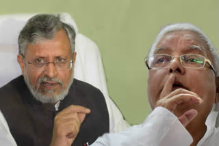 bjp leader Sushil Modi Attack on lalu family and Rjd