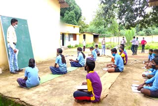 School children from Naxalite areas