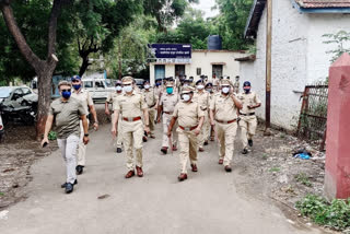 Malegaon Police marched in view of Eid-ul-Adha