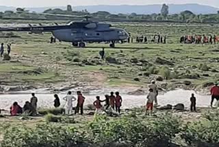 IAF rescues 5 persons trapped in flash flood in J-K's Kathua