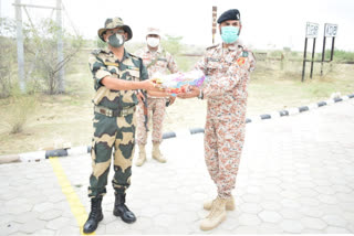 sweets have been exchanged on border