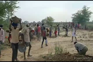 Villagers made their own road