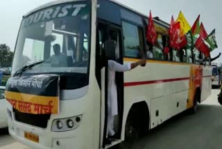 sonipat farmers going to jantar mantar for kisan sansad