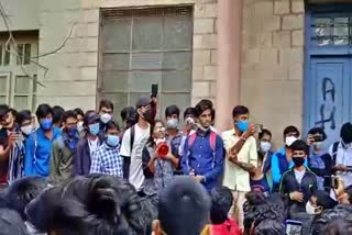 Diploma students protest in bangalore