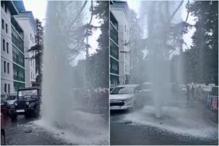 fire hydrant burst