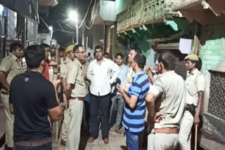 firing in dholpur,  stone pelting in dholpur