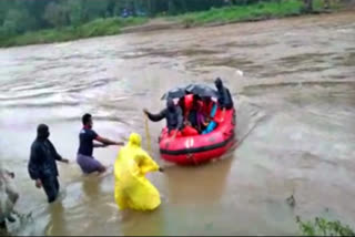 9 month pregnant rescued from flood