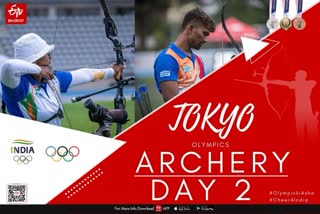 Tokyo olympic 2020, day 2: archery Mixed team event, deepika kumari and pravin jadhav