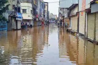 hudreds of villages surrounded by krishna river flood water