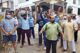 people protest against jal shakti department in udhampur