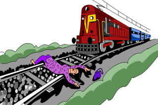 mother son suicide at railway track at prakasham district railway track