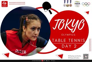 Tokyo olympics 2020, Day 2: manika batra wins first round in table tennis women singles