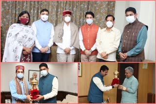 himachal-forest-minister-pathania-meet-central-minister-and-governor-in-delhi