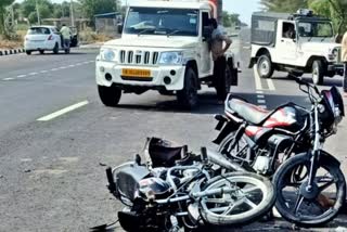 collision of two bikes in barmer,  barmer latest news