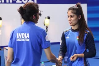 Manu BHAKER and Yashaswini Singh