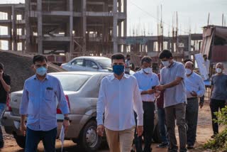 5T Secy VK Pandian visits ISBT Baramunda