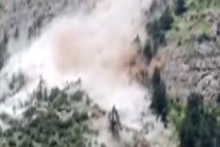 HEAVY LANDSLIDE IN KINNAUR