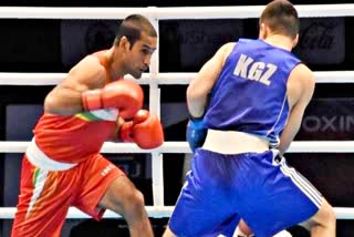 Boxer Ashish Kumar  Boxer Erbieke Tuoheta  बॉक्सर अशीष कुमार  बॉक्सर एरबिएक टौहेटा  टोक्यो ओलंपिक 2020  Tokyo Olympics 2020