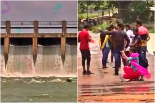 tungabhadra-reservoir-filling-people-who-rushed-to-take-a-photo-regardless-of-the-risk