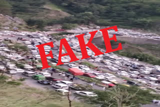 Viral video of traffic jam in Himachal is fake