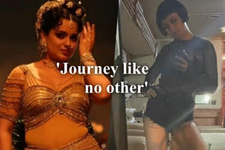 Kangana gave a glimpse of her looks from Thalaivi, Dhaakad