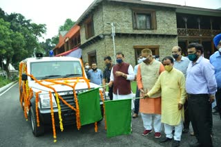 chief-minister-flagged-off-30-ambulances-received-from-hans-foundation